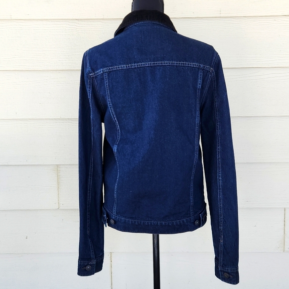 Jean Jacket AEROPOSTALE Dark Blue Wash Denim (Size S) - Picture 3 of 14